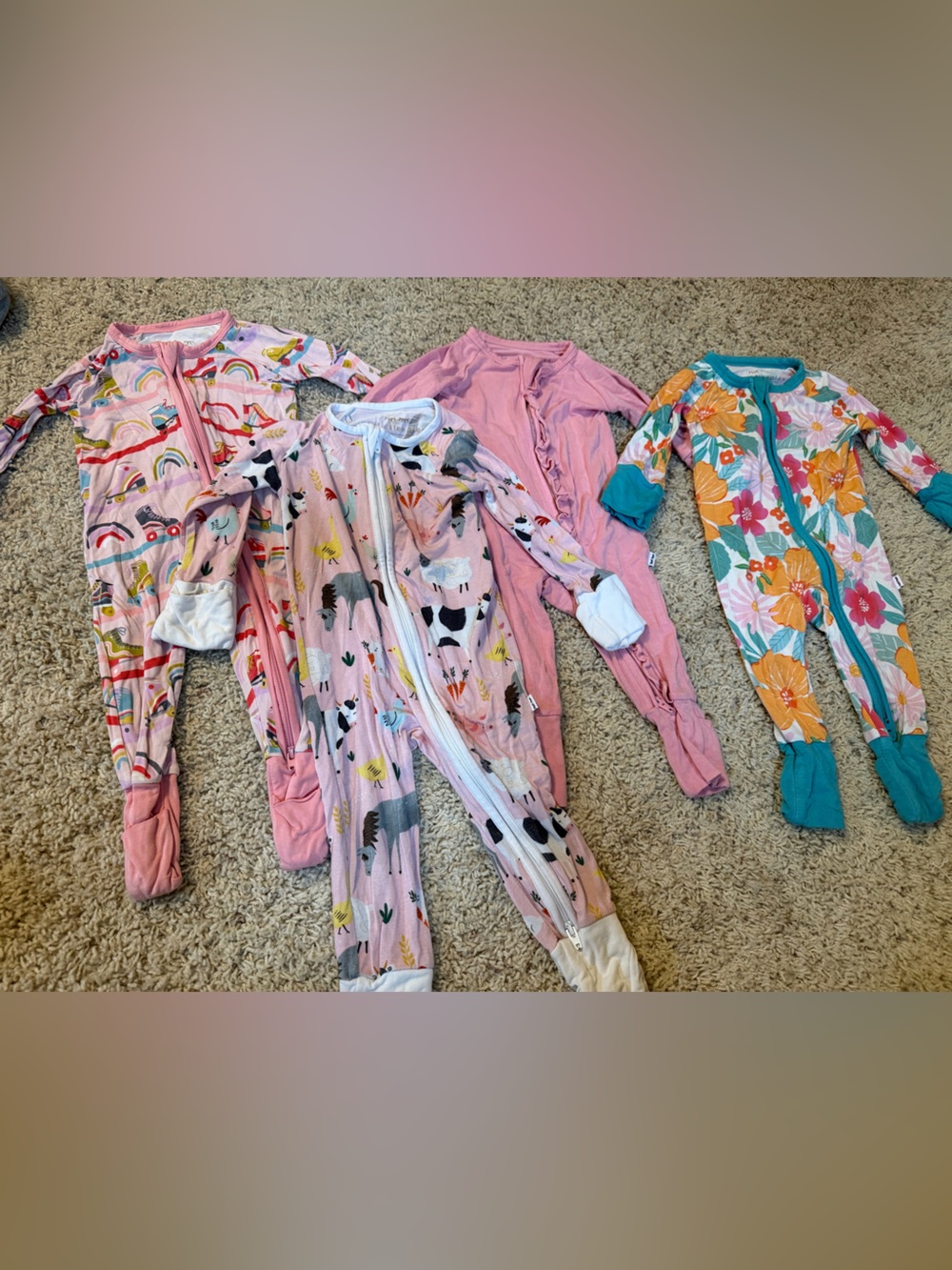 Baby Girls Little Sleepies Bundle